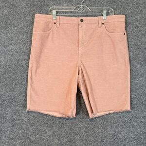 Carve Designs Shorts Womens 16 Orange Oahu Dogtown Corduroy Shorts Soft Raw Hem